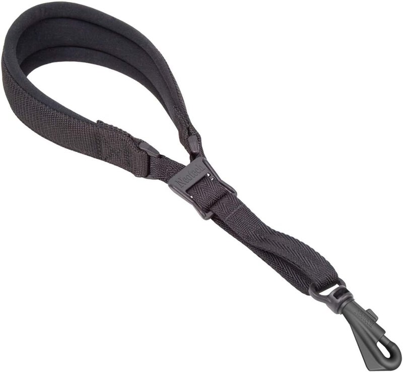Neo Tech Neotech Pad-It Strap â€“ (Swivel Hook, Regular) â€“ Padded Saxophone Neck Strap & Shoulder strap Support | Comfortable Ergonomic Saxophone Accessories for Long Playing Sessions â€“ Black â€“ Made in USA - Image 1